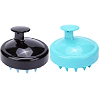 Los mejores  - Healifty El Cepillo Del Champú Del Masajeador Del Cuero Cabelludo Del Pelo 2Pcs Exfolia Y Quita La Caspa Promueve El…